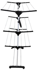 Pionowa suszarka na pranie z miejscem na wieszaki, 160 cm, ALTO