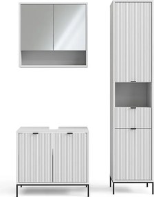 Zestaw mebli łazienkowych biały 70x45x63 eliza