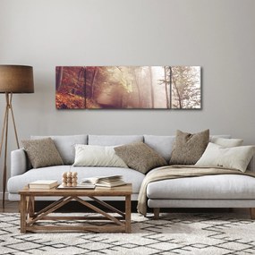 Obraz - Jesienny spacer po lesie (170x50 cm)