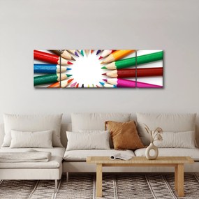 Obraz kredek (170x50 cm)