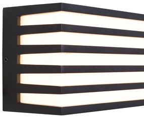 Zewnetrzna Nowoczesna lampa ścienna zewnętrzna czarna z LED IP65 - Jail Nowoczesny Oswietlenie zewnetrzne
