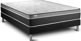 lózka z materacem VITAL CARE 135 x 190 cm Rama lózka Czarny
