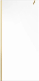 Ścianka prysznicowa do kabiny walk-in - Złoty - 120 x 200 cm - DAREN