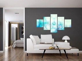 Obraz - Merkaba w turkusowym tle (125x70 cm)