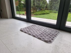 Dywanik antypoślizgowy Szary 40x60 cm Dekoracyjny gumowy spód uniwersalny