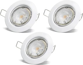 Aigostar - ZESTAW 3x LED oprawy sufitowe wpuszczane 1xGU10/4,5W/230V 4000K białe
