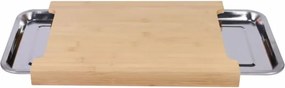 Deska bambusowa z miseczką ociekającą, 40 x 29 x 3,5cm
