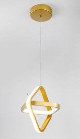 Lampa geometryczna LED wisząca sufitowa AT48-1SL-Złota