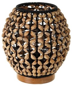 Czarno-naturalna lampa stołowa (wys. 23 cm) Natural Way – Casa Selección