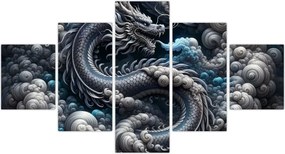 Obraz – Smok w dymie (125x70 cm)