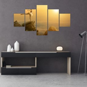 Obraz - Baletnica na skale (125x70 cm)