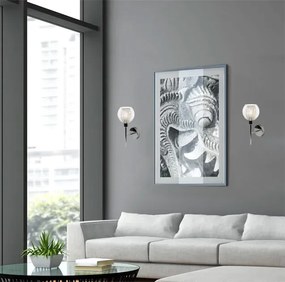 Nowoczesny chromowany kinkiet - D280 R1-F27