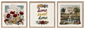 Obrazy zestaw 3 szt. 30x30 cm Sweet Home – Styler