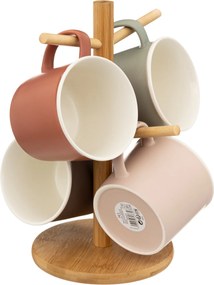 Kubki do gorących napojów NATURE, na stojaku, 380 ml