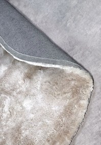 Dywan Cosy Shaggy Kremowy Elle Decoration Koło – miękki, wysoki włos 200 cm x 200 cm Certyfikat Oeko-Tex