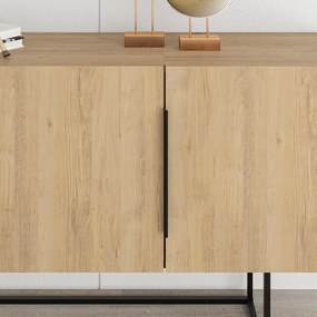 Niska komoda w dekorze dębu 150x80 cm Titan – Marckeric