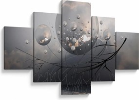 Obraz abstrakcyjnych kul (125x70 cm)