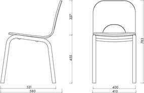 Żółte krzesło Atto – noo.ma