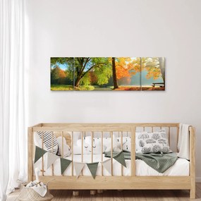 Obraz - Spokojny jesienny krajobraz (170x50 cm)