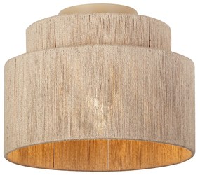 Lampa sufitowa Japandi brązowa z liną - SmilleJapandi Oswietlenie wewnetrzne