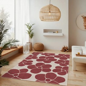 Czerwony dywan odpowiedni do prania 60x100 cm Red Meadow – Mila Home