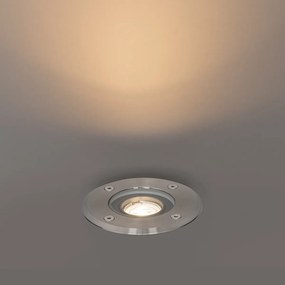 Zestaw 6 nowoczesnych lamp ogrodowych do zabudowy stalowych 35 mm regulowanych IP65 - Delux