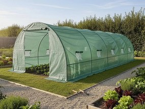 Tunel ogrodowy "Lys" 8 x 3 m - szklarnia - 24 m² - 140 g - zielony