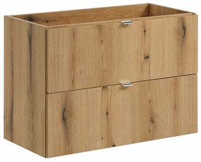 Szafka pod umywalkę z szufladami w kolorze dąb - Dafo 11X 80 cm