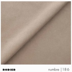 Beżowa aksamitna rozkładana sofa 256 cm Rene – Rodier