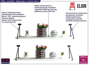 Zestaw dwóch białych półek - Turris 4X