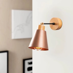 Kinkiet w miedziano-naturalnym kolorze ø 14 cm Manavgat – Opviq lights