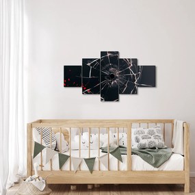 Abstrakcyjny obraz - potłuczone szkło (125x70 cm)