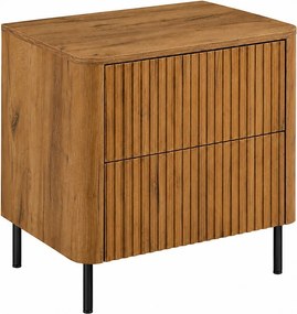 Szafka łazienkowa 60, Dąb craft, blat dąb craft, nogi czarne, 60,8 x 44,2 x 65 cm