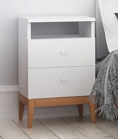 Szafka nocna bukowo-sosnowa Visby Livia 2S+