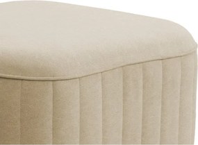 Pufa LAREN w kolorze beżowym w tkaninie CASTEL 15