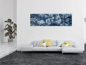 Obraz - Śnieżny las (170x50 cm)