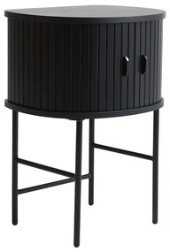 Czarna szafka nocna Nola – Unique Furniture