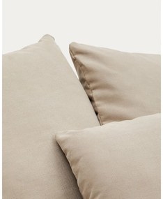 Beżowy lniany fotel Nora – Kave Home