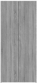 Wysoka szafa na buty z półkami szary dąb sonoma B9-N49