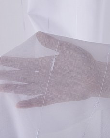 Firana na taśmie kolor biały tkanina półprzezroczysta, strukturalna, wzorzysta