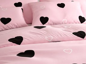 PrzytulneMieszkanie.pl PrzytulneMieszkanie.pl Pościel bawełniana CORAZON BLEND różowa Rozmiar pościeli: 2 szt 70 x 90 cm | 200 x 220 cm