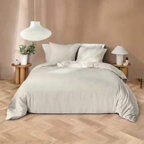 Beżowa pościel dwuosobowa z mikrowłókna 240x220 cm Azura – douceur d'intérieur