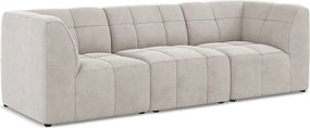 Beżowa aksamitna sofa 255 cm Aloha – Makamii