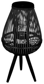 Lampion MASAYA ogrodowy czarny 15x11x61 cm HOMLA