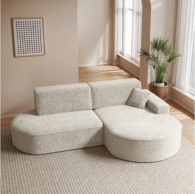 Narożnik Modena Pro, tkanina Arena, Ecru, Prawy