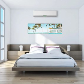 Obraz - Vintage van na plaży (170x50 cm)