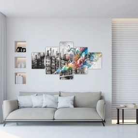 Obraz - Przemysłowe życie (125x70 cm)