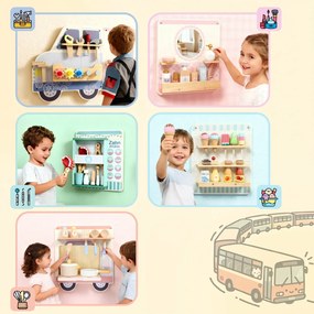 AIYAPLAY Tablica sensoryczna Montessori w kształcie ciężarówki, od 3 lat | Aosom PL