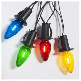 Oświetlenie zewnętrzne Szyszka kolorowy, 20x Filament żarówki LED, przedłużenie