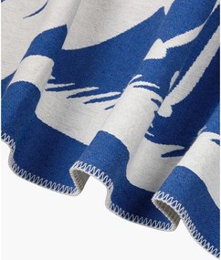 Niebieski koc 165x200 cm Lino – noo.ma